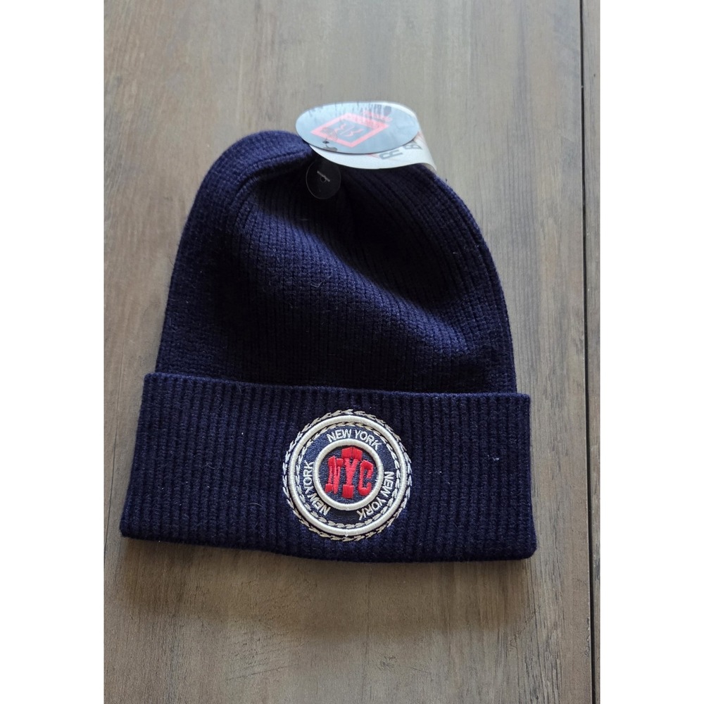 Robin Ruth Original Blue NEW YORK CITY Beanie Hat Unisex One Size- NWT